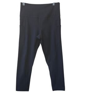 Zyia Soft Navy Blue Athletic Hiking Walking Yoga Women's Leggings 4